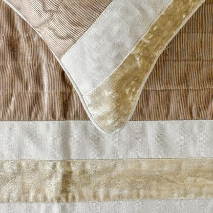 The HomeCentric King/Queen/Twin Beige Luxury CA King 86"x18" Bed Runner - Image 3