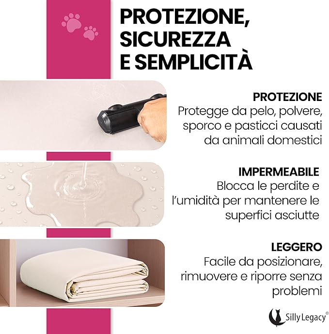 SILLY LEGACY Thin Reversible Waterproof Protective Bed Cover, - Image 5