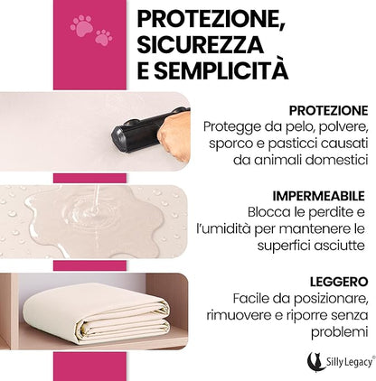 SILLY LEGACY Thin Reversible Waterproof Protective Bed Cover, - Image 5