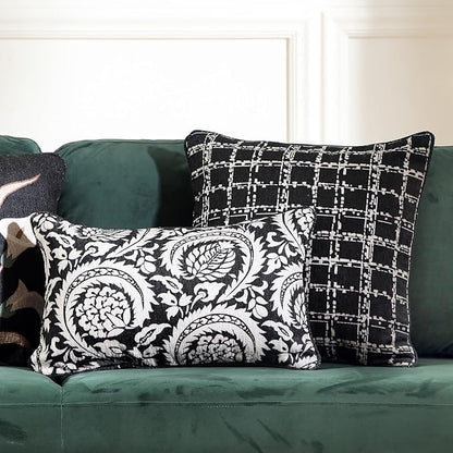 Black Throw Pillow Covers Set of 2, Elegant French - Image 3
