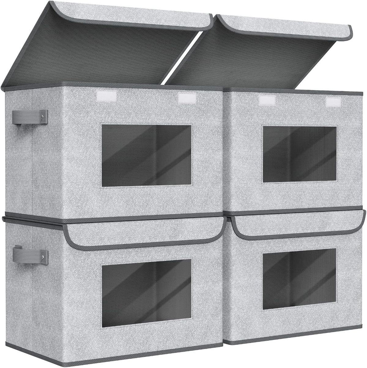 univivi fabric closet storage bins with lids for, main product view