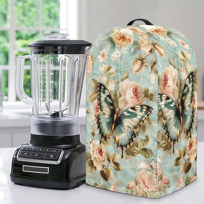 Butterflies Roses Coffee Machine Dust Cover Mixer Hood Cover Elegant Blender by Unknown
