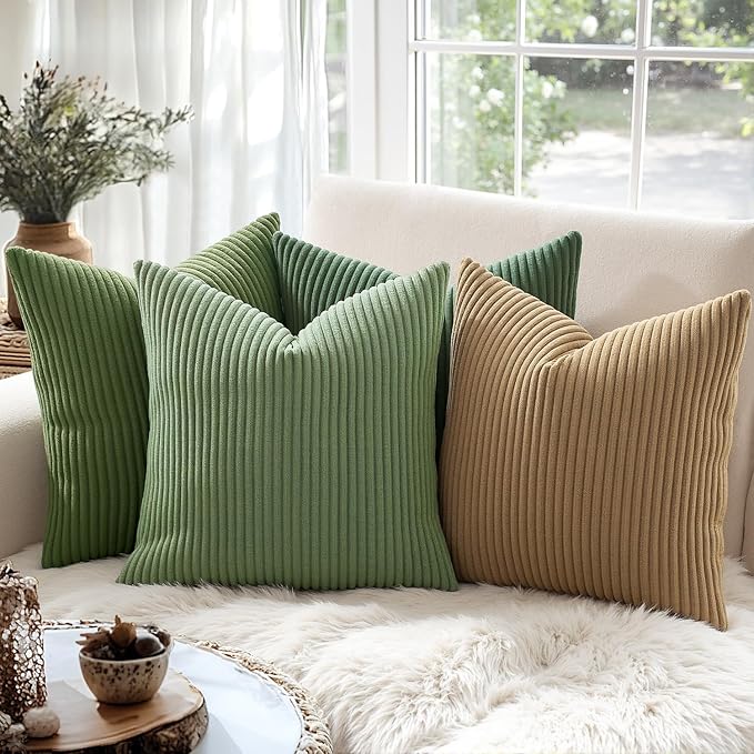 MIULEE Pack of 2 Pillow Covers Soft Soild Decorative Square Throw Pillow Covers - Image 3