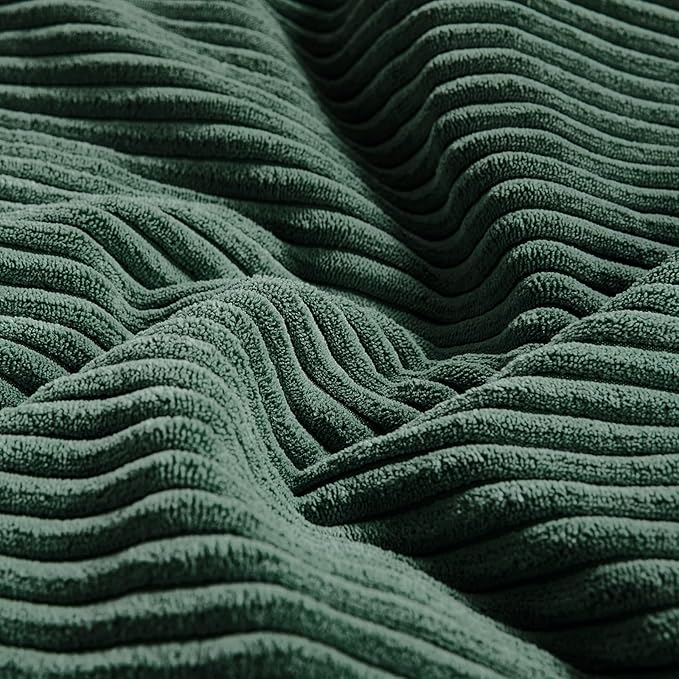 Fancy Homi Set of 2 Dark Green Lumbar Decorative Throw Pillow Covers 20x28 Inch - Image 5