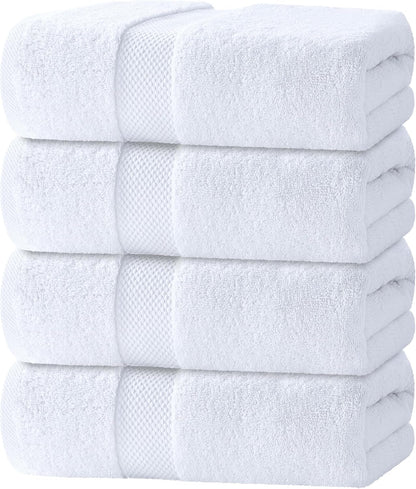 white classic luxury white bath towels - 4, main product view