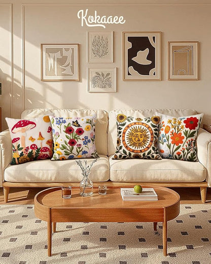 Embroidered Throw Pillow Covers 18x18 Inch - Image 6