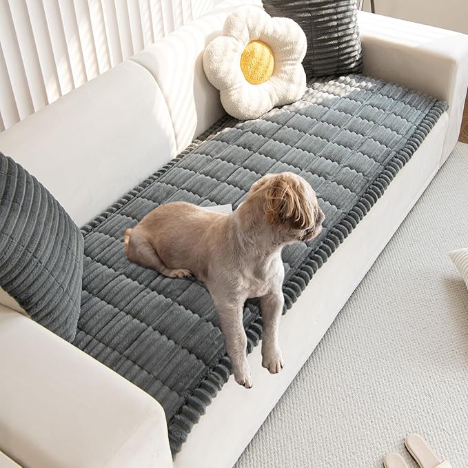 Non Slip Fuzzy Pet Couch Covers by GumfolkBrandFlagship