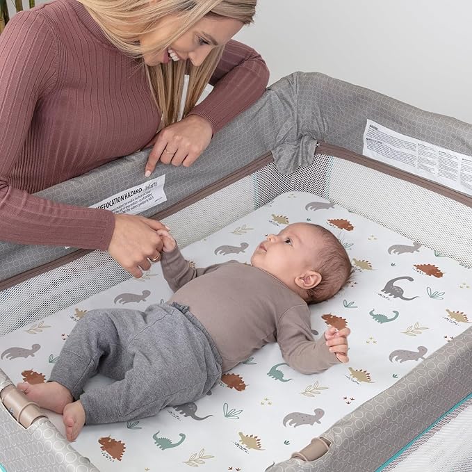 Pack n Play Sheets, BROLEX 2 Pack Mini Crib Sheets, Stretchy Portable Fitted - Image 5