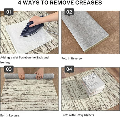 Modern Abstract Hallway Runner Rug - Image 4
