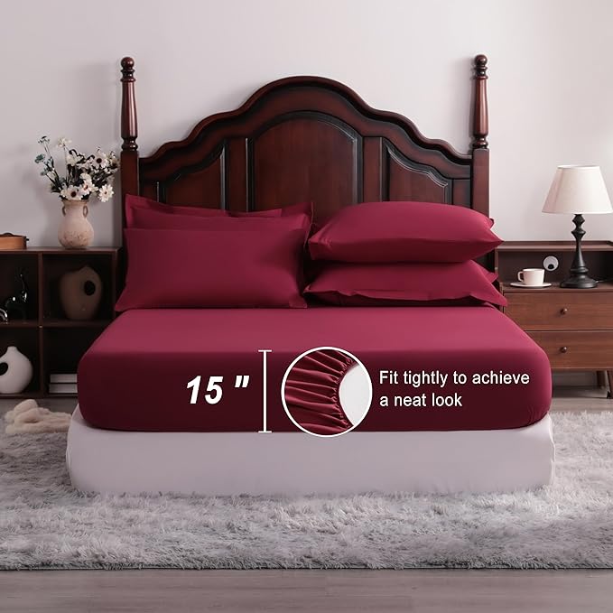 NTBAY Queen Comforter Set with Sheets, 7 Pieces Soft and Breathable Queen - Image 3