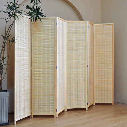 furnnylane 6 panel bamboo room divider – 5.6, close-up detail