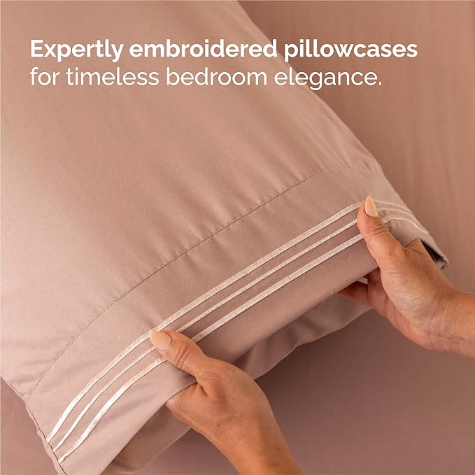 Split King Size 5 Piece Sheet Set - Image 6