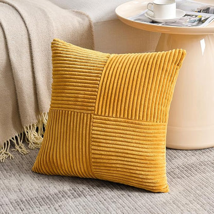 Fancy Homi 2 Packs Sunflower Yellow Spring Decorative Throw Pillow Covers 20x20 - Image 2