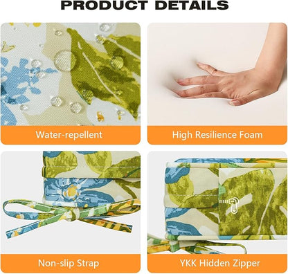 Square Corner Seat Cushions, Indoor Outdoor Water Repellent Universal Chair Pads - Image 4