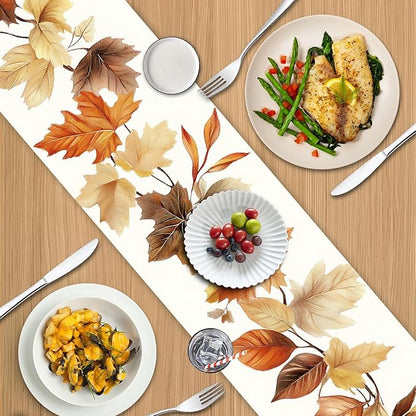 Autumn Leaves Table Runner – 13x72 Inch Fall Table Decor - Image 3
