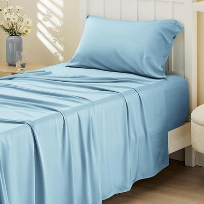 Bedsure Cooling Sheets Twin XL, Rayon Derived from Bamboo, Breathable & Soft by BEDSURE