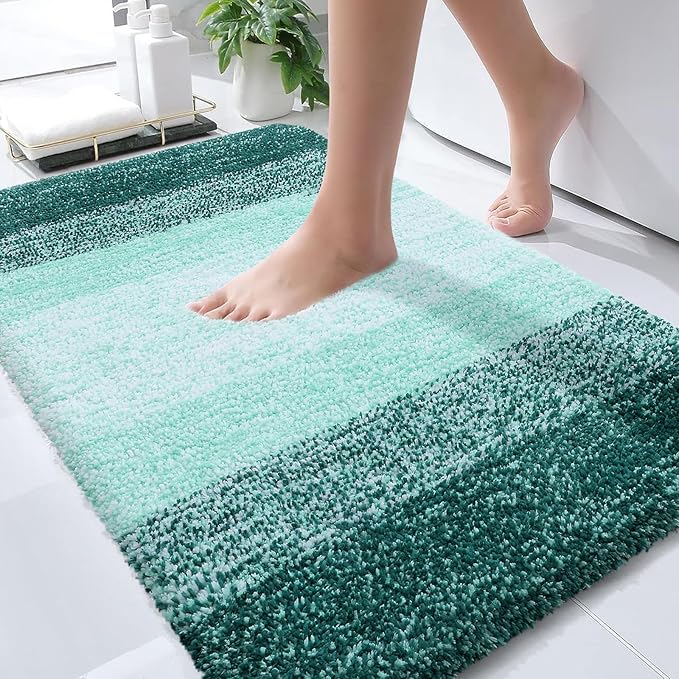 OLANLY Bathroom Rugs Mat 30x20, Extra Soft Absorbent Microfiber Bath Rugs by OLANLY
