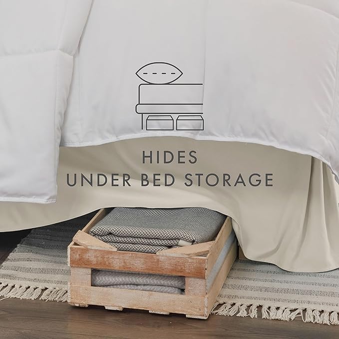 Linen Market Bed Skirt - Image 3