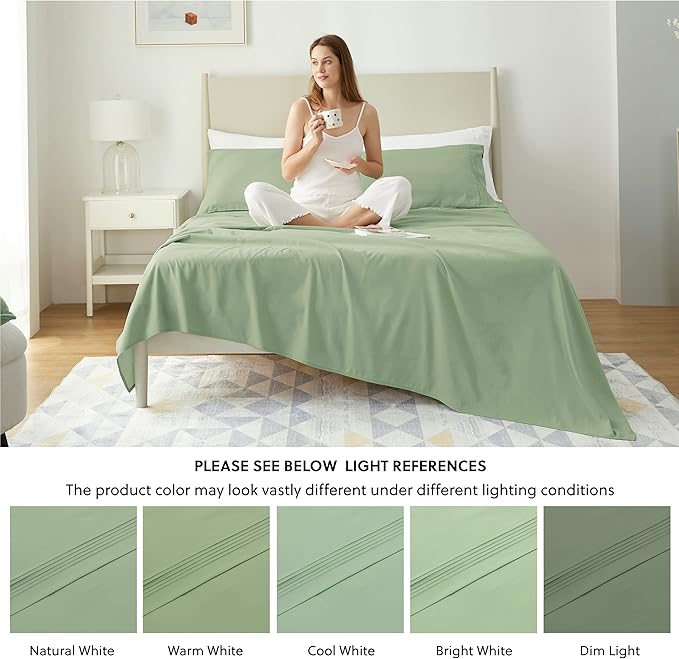 Bedsure Deep Pocket King Sheet Set - Image 9