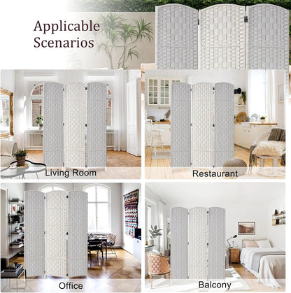 rhf room divider panel,partition room dividers,3panel privacy screen,white on a desk or shelf