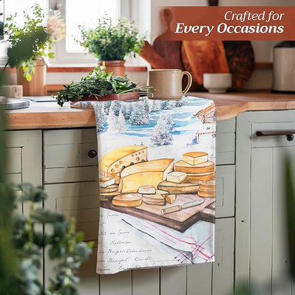 Maison d' Hermine Kitchen Towels Set of 3 100% Cotton 27.50" x 20" Reusable - Image 6