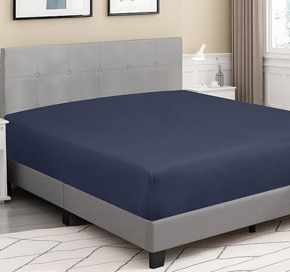 ROYALE LINENS 300 Thread Count 100% Long Staple Combed Cotton Fitted Sheet - Image 3
