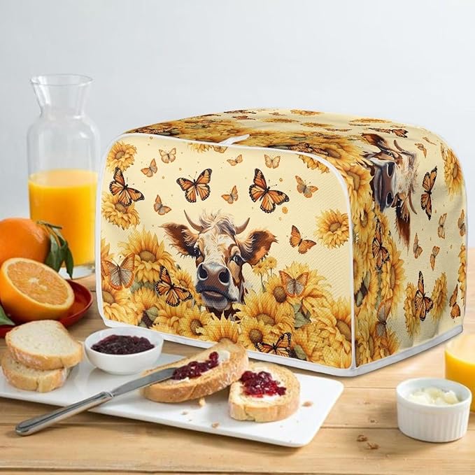 Sunflower Butterfly Butterfly Printed Toaster Cover - Image 5