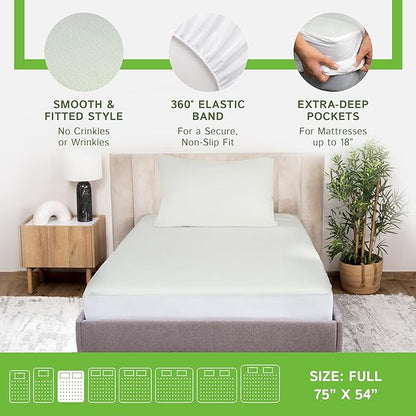 Four Seasons Essentials Full Size Waterproof Mattress Protector - Image 4