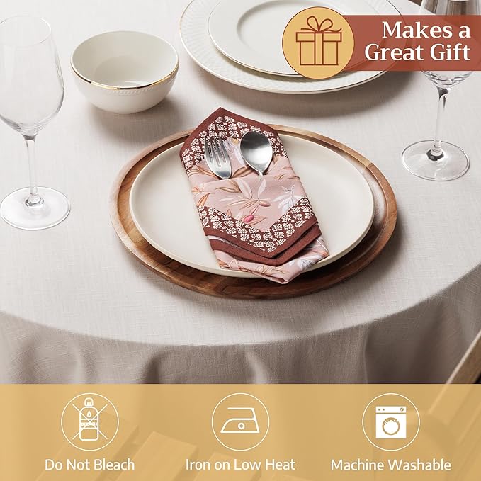 Maison d' Hermine Cloth Napkins Set of 4 100% Cotton Soft & Durable Everyday - Image 4