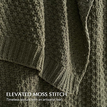 EVERGRACEHOME Chunky Chenille Knit Throw Blanket - Image 3