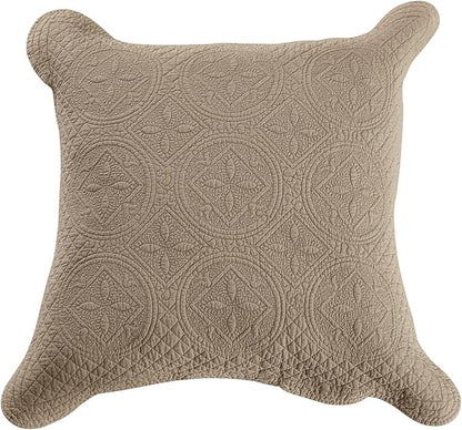Calla Angel Sage Garden Luxury Pure Cotton Matelasse Quilted Pillow Sham by Calla+Angel