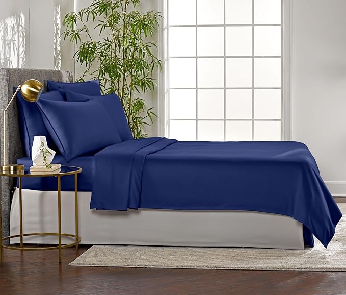 Pure Bamboo Queen Sheets, Genuine 100% Organic Viscose Derived from Bamboo Bed - Image 4