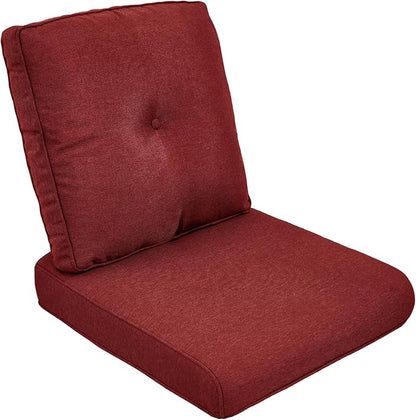Outdoor Chair Cushion Set, 25 x 22.4 Deep Seat Cushion, Patio Chair Cushions by moosprr