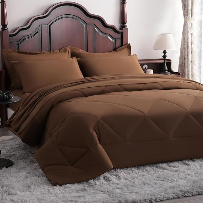 NTBAY King Comforter Set with Sheets, 7 Pieces Soft and Breathable King Bedding - Image 9