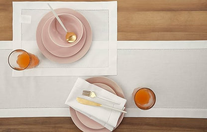 Solino Home White Table Runner 156 Inches Long - Image 3