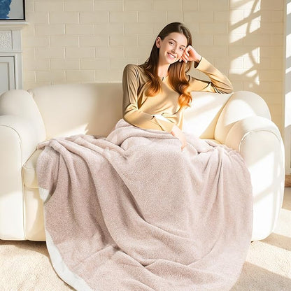 NEXHOME PRO Soft Blanket for Women, Twin Size Cozy Blanket Warm Reversible Knit - Image 6
