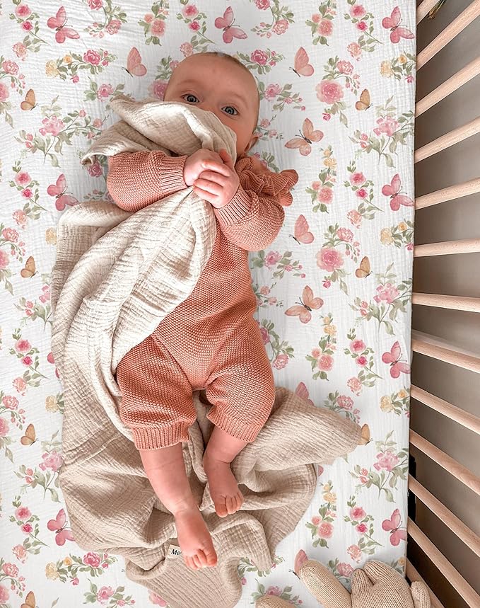 Bassinet Sheet for Baby Boy and Girl 2 Pack, Fitted Sheets for Rectangle - Image 6