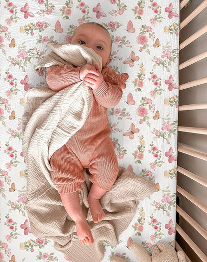 Bassinet Sheet for Baby Boy and Girl 2 Pack, Fitted Sheets for Rectangle - Image 6