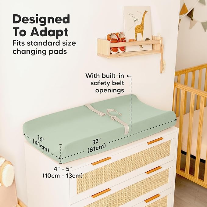 2-Pack Organic Changing Pad Covers - Image 4