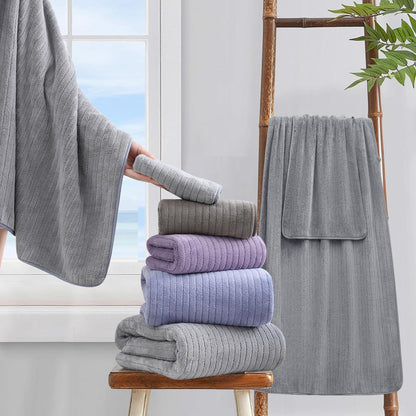 18 piece bath towels set,ultra soft family bathroom, package contents