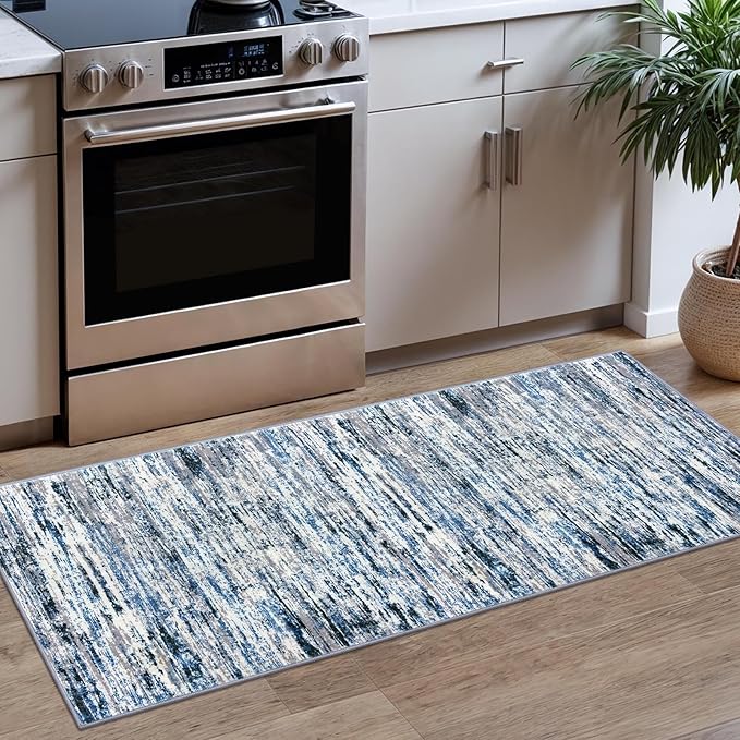 Modern Abstract Runner Rug 2x5 by lansny