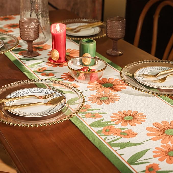 13×72 Inch Table Runner, Retro-Luxury Tassels Series - Image 5
