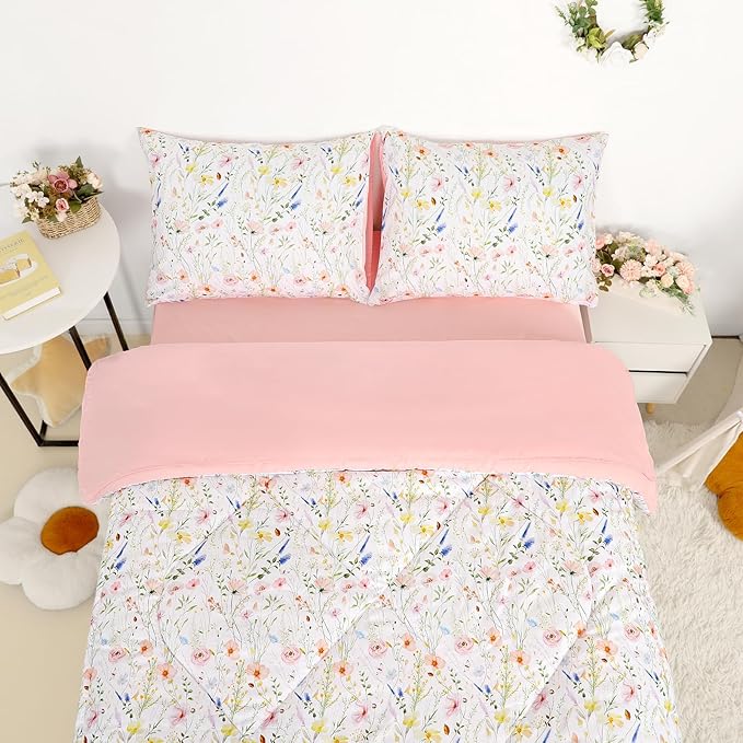 Twin Size Toddler Bedding Set for Girls- 5 Piece Toddler Girl Bedding, Super - Image 4