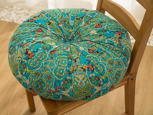 vctops Boho Cotton Linen Round Chair Seat Cushions by vctops