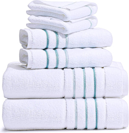 bath towels set for bathroom – luxury 6-piece, main product view