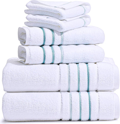 bath towels set for bathroom – luxury 6-piece, main product view