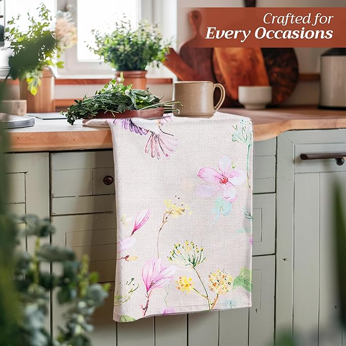 Maison d' Hermine Kitchen Towels Set of 2 100% Cotton 27.50" x 20" Reusable - Image 6