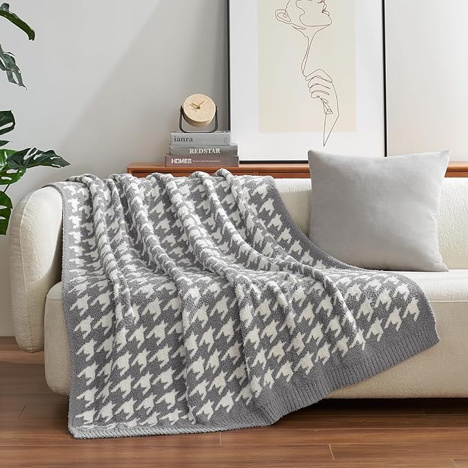 Snuggle Sac Houndstooth Throw Blanket - Image 2