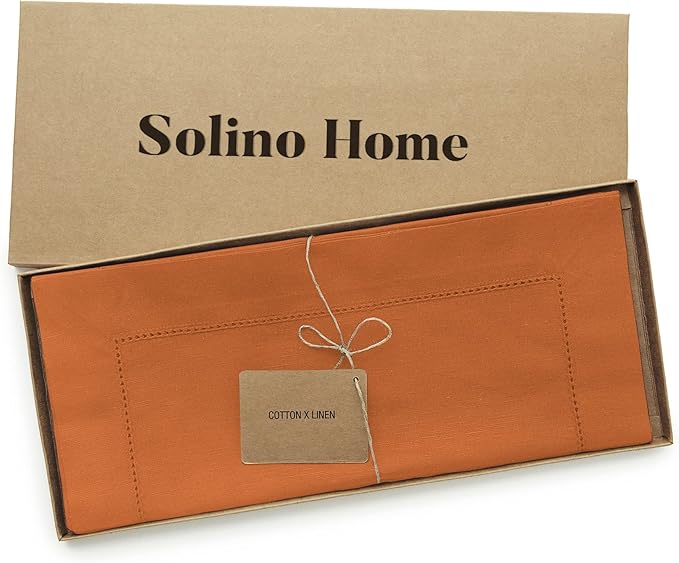 Solino Home Cotton Linen Table Runner 60 Inches - Image 5