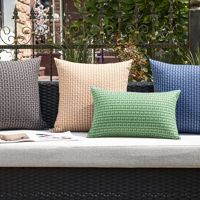 Kevin Textile Outdoor Waterproof Throw Pillow Covers Pack of 2 Farmhouse - Image 6